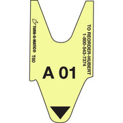 Take-A-Number 2-Digit Yellow T80 Paper Tickets - 1 1/2" W by SATO AMERICA LLC – 1.5 inches (width), Paper, Yellow, Pack of 15, Model 10006605-YL