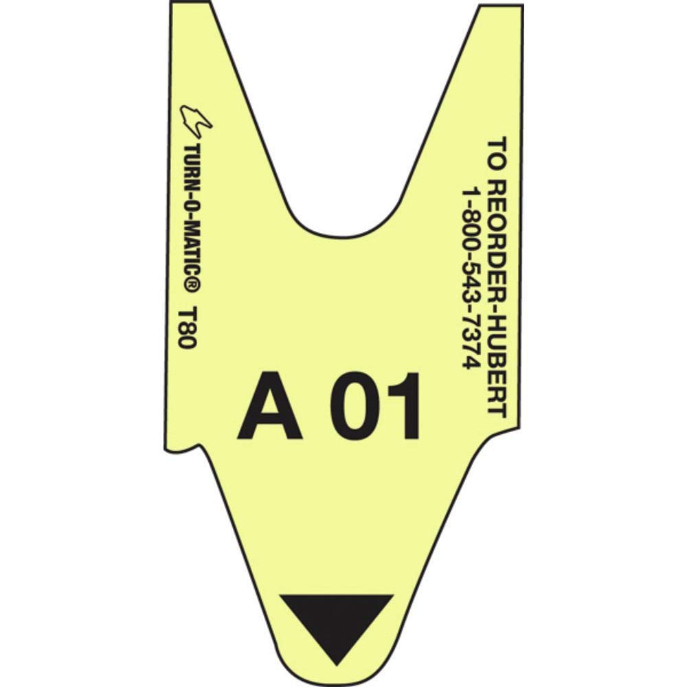 Take-A-Number 2-Digit Yellow T80 Paper Tickets - 1 1/2" W by SATO AMERICA LLC – 1.5 inches (width), Paper, Yellow, Pack of 15, Model 10006605-YL