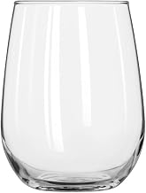 Libbey Glassware 221 Stemless White Wine Glass, 17 oz. (Pack of 12)