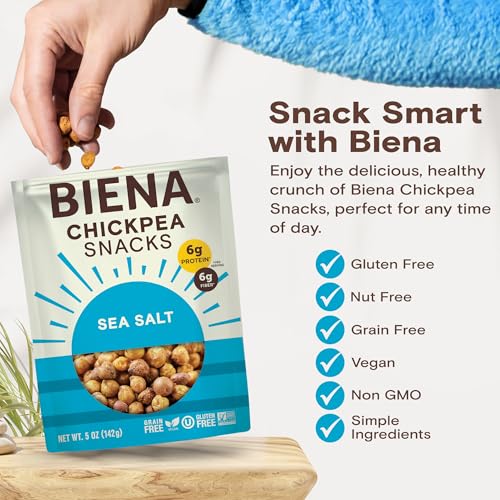 BIENA Salted / 5 Ounce (Pack of 1) / No Color Puffed Snacks