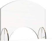 Rosseto AG002 Avant Guarde 24x15.5 Acrylic Sneeze Guard with Pass-Through Window, 1 EA, Transparant