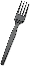 Dixie SmartStock Cutlery Dispenser Fork Refills - 960/Carton - Plastic - Black