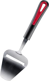 Westmark Stainless Steel Cheese Slicer – Multi-functional German Cheese Slicer, Handheld Hard & Semi-Hard Cheese Cutter, Adjustable Cheese Shaver, Ergonomic Handle, Dishwasher Safe, Red/Black