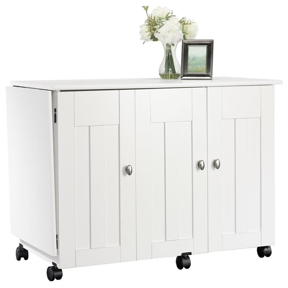 Sauder Soft White / unspecified / Adjustable Sewing Cabinets