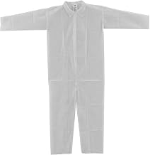 Global Industrial Disposable Polypropylene Coverall, Open Wrists/Ankles, WHT, 3XL, 25/Case