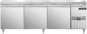 DLRA93-SS Designer Line Refrigerated Base Worktop Unit, 93" W, Full Stainless