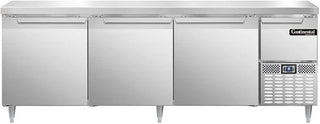 DLRA93-SS Designer Line Refrigerated Base Worktop Unit, 93" W, Full Stainless