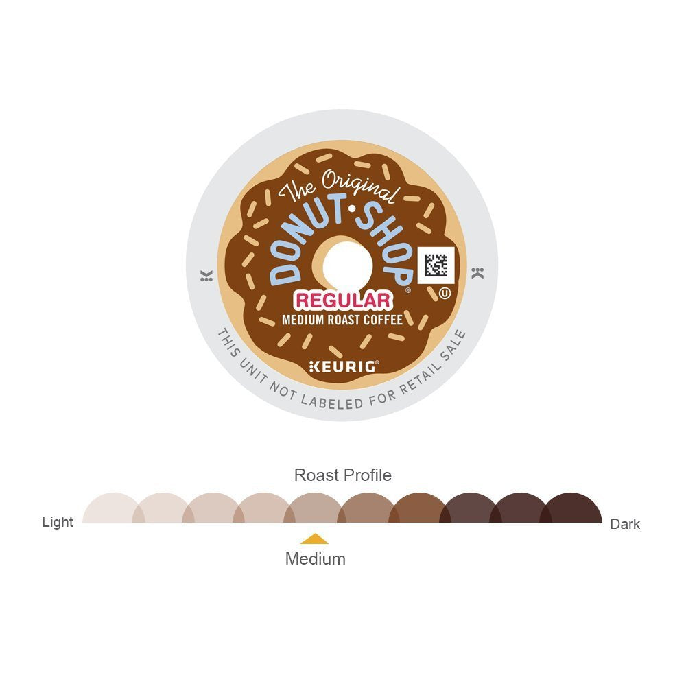 Keurig, K-Cup packs (Regular - Medium Roast Extra Bold, 48 Count) by The Original Donut Shop – 48 count, Pack of 48