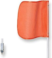 Checkers Heavy Duty Powered Threaded Hex 12" Orange Warning Whip Safety