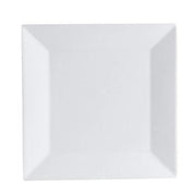 Elegant Niagara Porcelain Square Plate (Box of 36) by CAC China – 10" by 10" by 5/8", Porcelain, Bone White, Model NGA-16