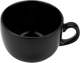 GET 18 oz Black Melamine Mug (Set of 12) | Dishwasher safe, Shatterproof, Rolled rim, Restaurant service, Great for Coffee, Tea, Cocoa and Hot Beverages