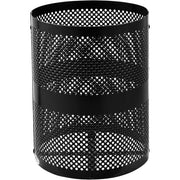 Global Industrial Black / 23.5 inches (Diameter) x 40 inches (Height) / Industrial Trash, Recycling & Compost