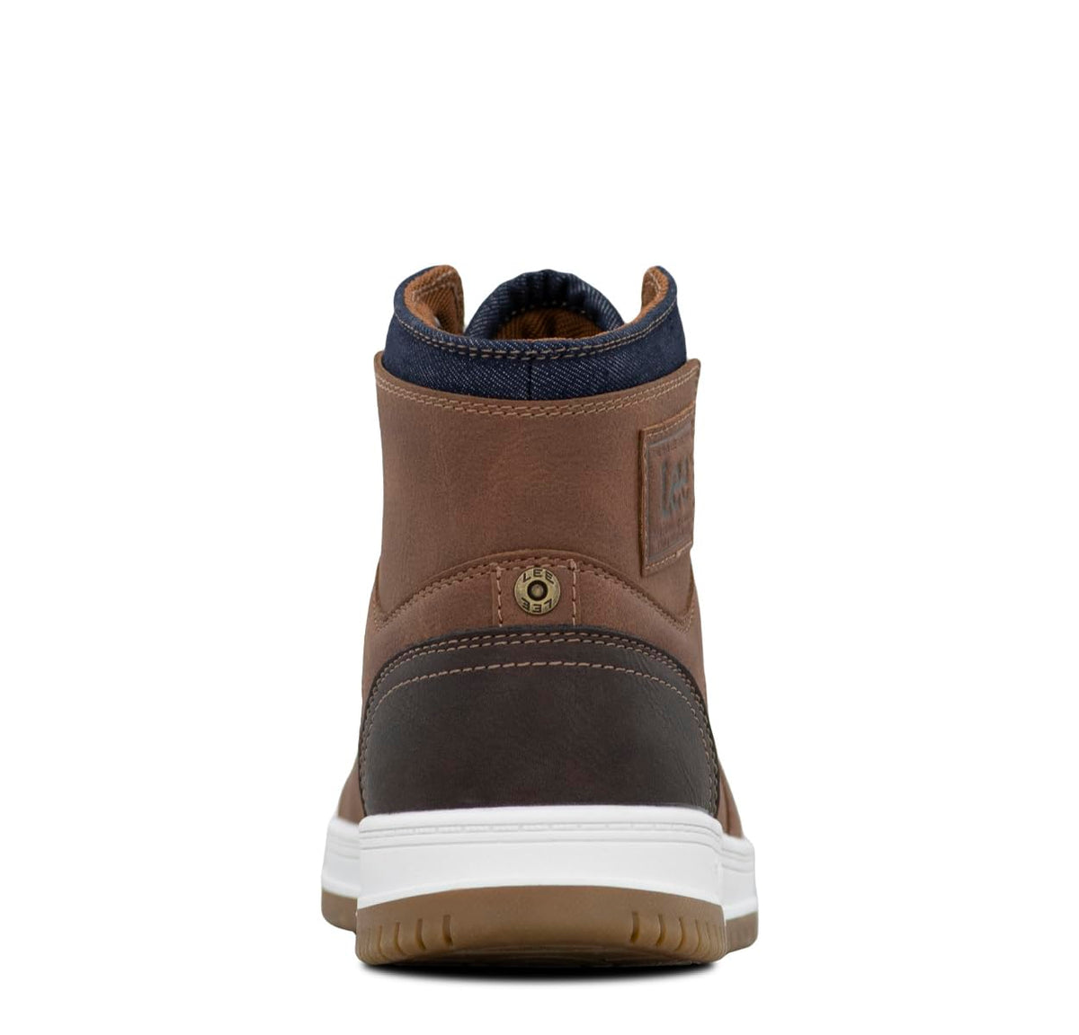 Kid's Daybreaker High-Top Retro Sneaker by Lee – British Tan/Chocolate, Model GP00057-2516