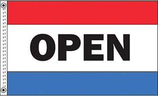 5 x 3 (L x H) Open Flag, 27825