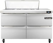 SW48-10-D Sandwich Unit, 48" W, With 10 Pan Top Openings & Four Drawers
