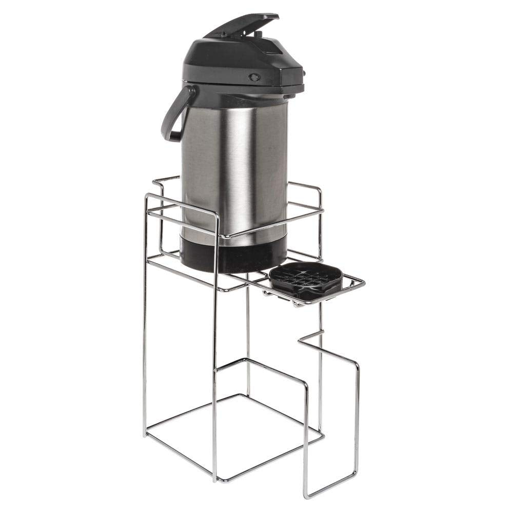 Wire Airpot Thermal Coffee Server Stand - Chrome by HUBERT – Carbon Steel, Grey, Model 22255+87392