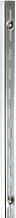 Econoco Medium Weight Single Slot Standard with 1/2" Slots on 1" Centers | Satin zinc single-slot wall uprights, medium-weight for surface-mounted retail shelving & display systems