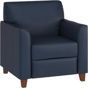 Flash Furniture Hercules LeatherSoft Chair, Navy | Clean Line-Stitched, Durable Construction, Commercial Use
