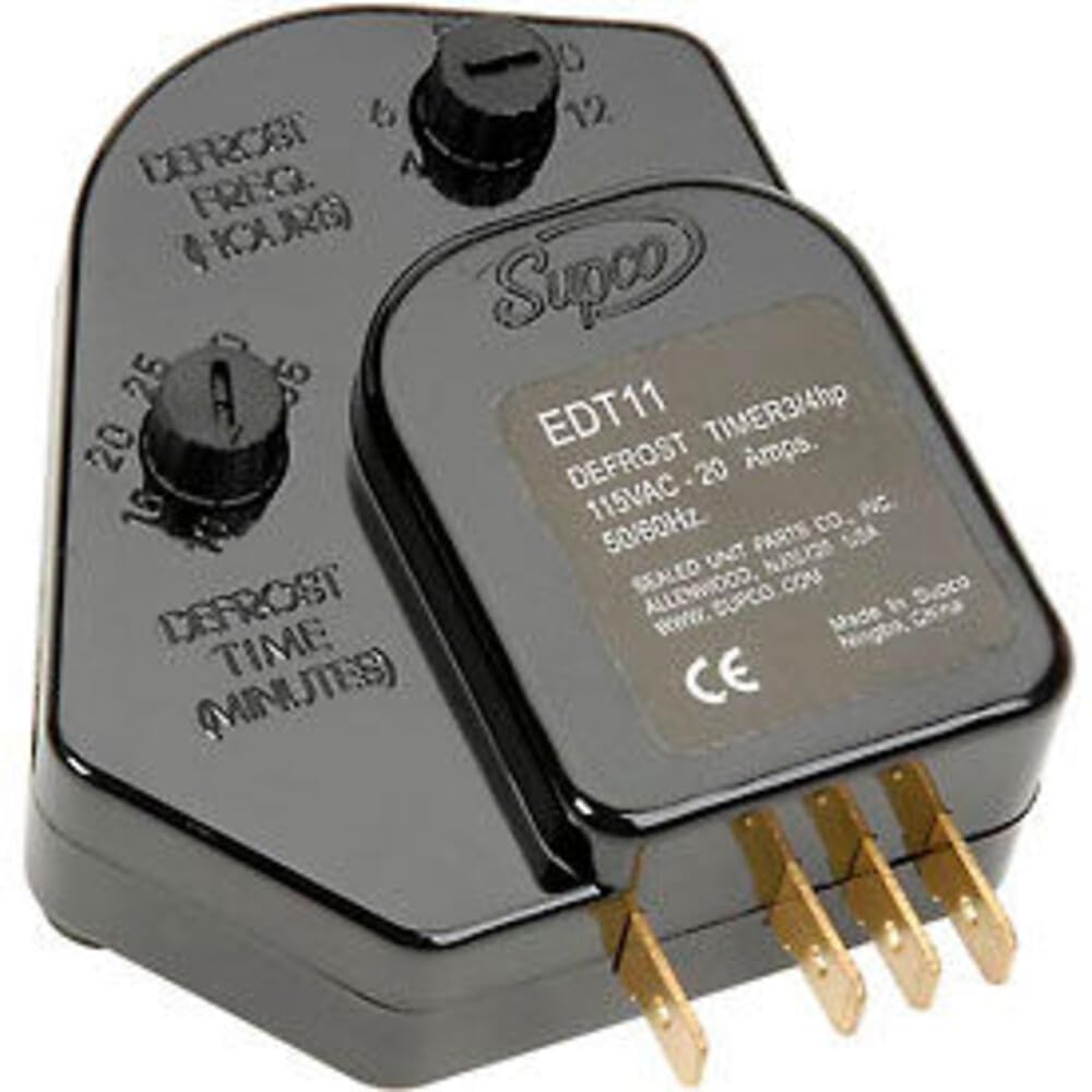 Timer Defrost by Supco – Black, Model EDT11