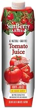 100 Percent Tomato Juice by Sunberry Farms – 1 Count (Pack of 12), Pack of 12
