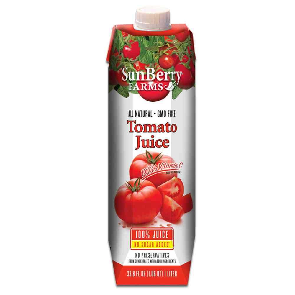 100 Percent Tomato Juice by Sunberry Farms – 1 Count (Pack of 12), Pack of 12