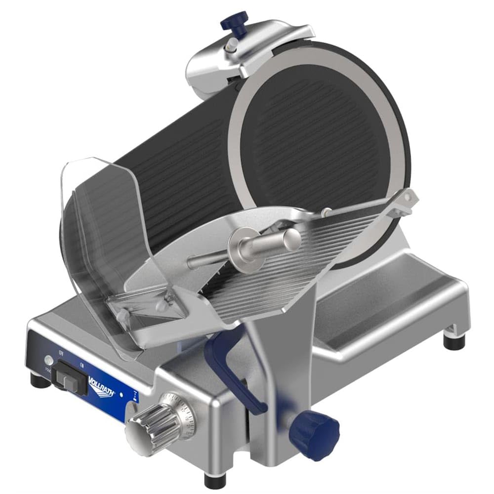 Heavy-Duty 12-Inch Electric Cheese and Meat Slicer by Vollrath – Aluminum, Silver, Model 40952