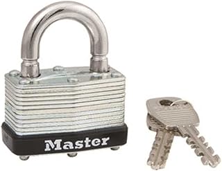 Master Lock 500KABRK Breakaway Shackle Laminated Steel Padlock, Silver, 0.281 in. shackle diameter