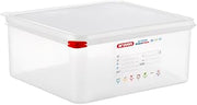 Araven Airtight Container, Food Pan with Lid for Storage in Kitchen and Restaurant, 2/3 GN 6" Deep, 8 Count, Clear