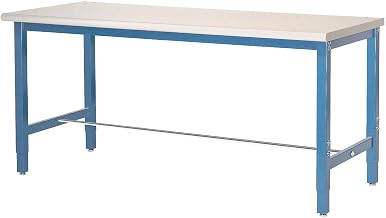 Global Industrial Production Workbench - ESD Laminate Square Edge - Blue, 60" W x 36" D