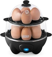 Dash Deluxe Egg Cooker, 12 Hard Boiled Eggs, Black
