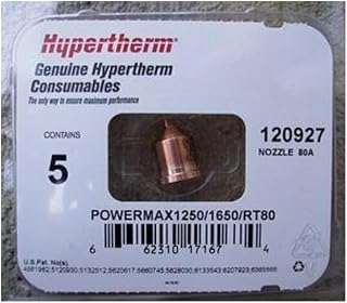 Hypertherm 120927 NOZZLE 80A 1250/1650/RT60/RT80 QTY-5