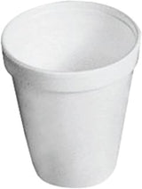 Dart Drink Foam Cups, 8oz, White, 25/Pack