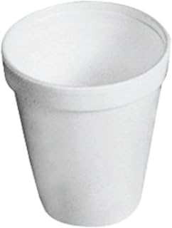 Dart Drink Foam Cups, 8oz, White, 25/Pack