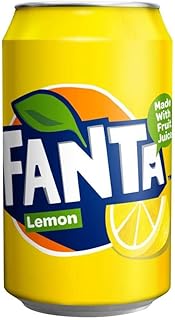 Fanta Lemon Lemon Drink, 12 Can Pack (330ml Each)