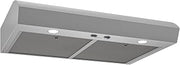 Broan-NuTone 30-Inch Stainless Steel Under Cabinet Range Hood- Modern Design with Quiet Power at 350 CFM, 1.5 Sones for Powerful Kitchen Ventilation