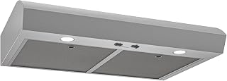Broan-NuTone 30-Inch Stainless Steel Under Cabinet Range Hood- Modern Design with Quiet Power at 350 CFM, 1.5 Sones for Powerful Kitchen Ventilation