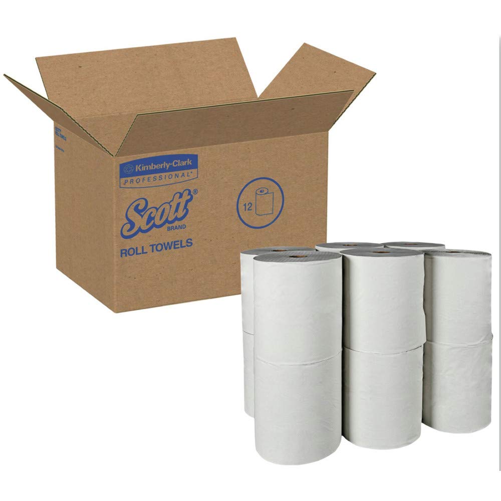 Recyl'd Hardroll Paper Towels by Kimberly-Clark Professional – Paper, Pack of 12, Model KCC01052