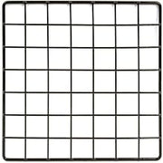Econoco 10" X 10" Black Grid Cubbie Panel 48 Pack | Adjustable T-stand or specialty display rack, versatile freestanding design for retail boutique or showroom use