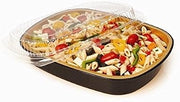 Handi Foil Gold Gourmet To Go Small Entree Container with Dome Lid - 100 per case.