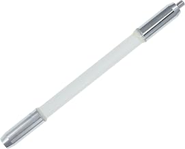 MAXOPTIMIZER 12 Inch Antenna Extension, White with Chrome Ends, Threaded Mount