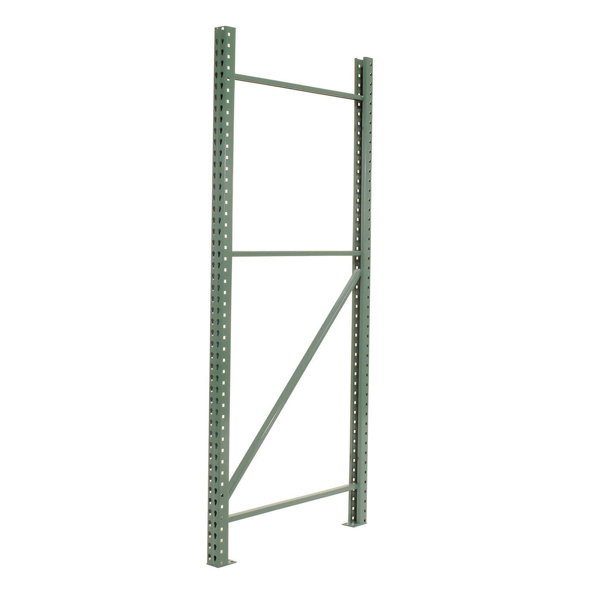 Pallet Rack Upright Frame by Global Industrial – Alloy Steel, Green, Model IE270F09636G