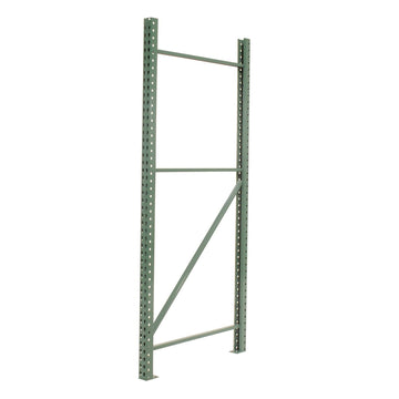 Pallet Rack Upright Frame by Global Industrial – Alloy Steel, Green, Model IE270F09636G