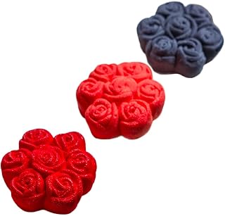 Pavoni PX4397 Cédric Grolet Pavoflex Silicone Mold with 12 Bouquet de Roses Cavities 3.15 Inch Diameter x 1.38 Inch High