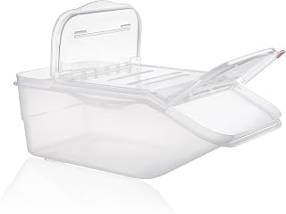 Araven Ingredient Bin, Storage Container for Large Quantity Ingredients, Use in Commercial or Home Kitchen, 13 Gallons, 4 Count, White
