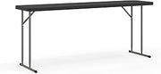 Flash Furniture 6 ft Plastic Folding Training Table, Black | Durable Construction, Commercial Use