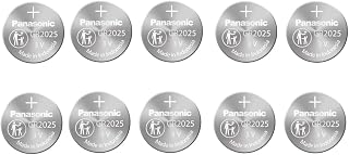 Panasonic CR2025 3V Lithium Battery 2PACK X (5PCS) =10 Single Use Batteries