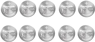 10 Pack -- Panasonic Cr2025 3v Lithium Coin Cell Battery Dl2025 Ecr2025