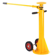 100,000 Lb. Static Capacity Standard Duty Trailer Stabilizing Jack Stand by Global Industrial – 27"L x 17.25"W x 38.75"H, Steel, Yellow, Model TJ50