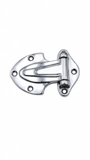 139 Series Reversible Surfacemount Hinge (Offset: Flush) by Kason – Offset: Flush, Chrome, Model 139-01