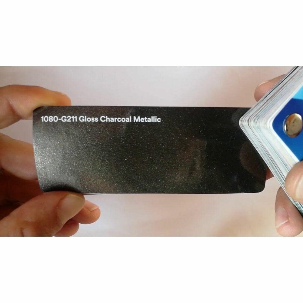 Charcoal Metallic - Scotchprint 1080 Gloss Vinyl Car Wrap Sheet Roll 4inch x 6inch by 3M – Vinyl, Model G211